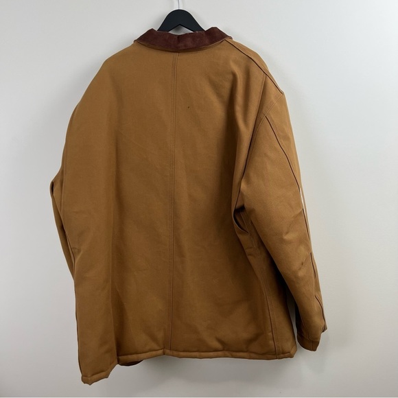 NWT Carhartt C003 Loose Fit Firm Duck Insulated Traditional Coat, Brown, 2XL - Picture 5 of 14